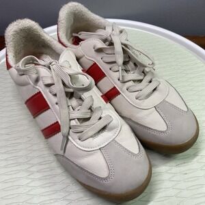 Dolce VITA DV MENS Leather Suede Trim Lace Up Low Top Sneakers Shoes SZ.10